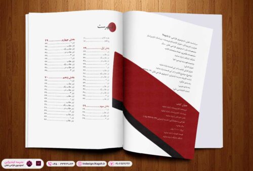 قالب آماده کتاب (طرح کیمیا) در ایندیزاین
